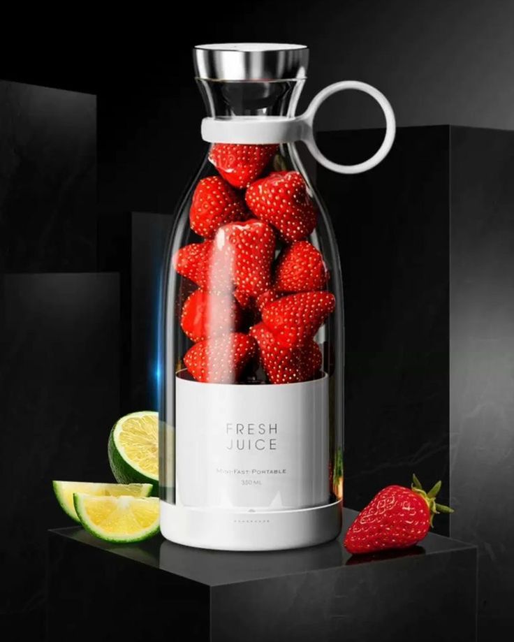 Portable juicer bottle